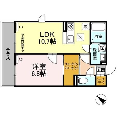 コンフォール町田市中町の物件間取画像